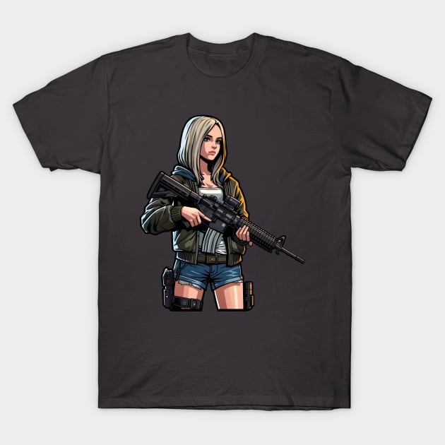 Tactical Girls' Frontline T-Shirt by Rawlifegraphic